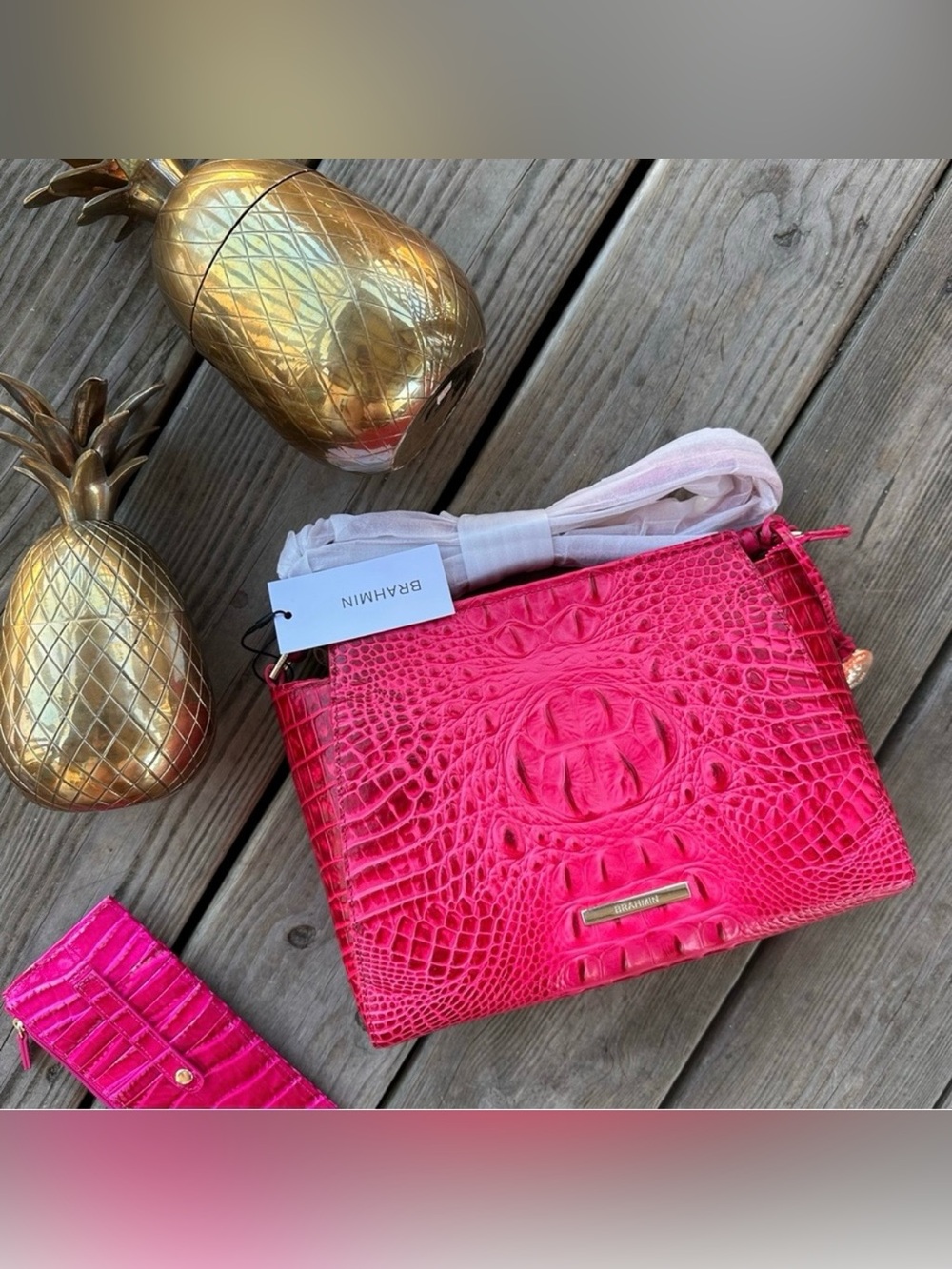 Brahmin Hillary Sweetheart Ombre Melbourne Pink Crossbody